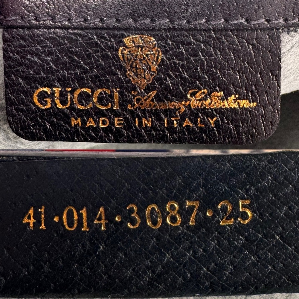 GUCCI GG Monogram Supreme Vintage Clutch – Navy Blue - Picture 6 of 15